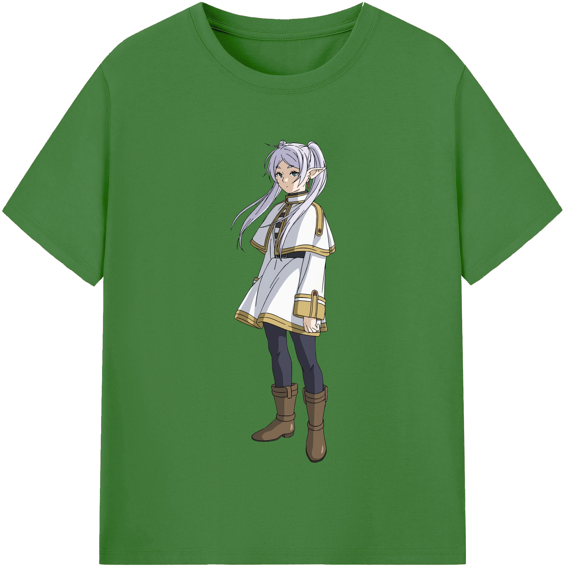（画像用） 葬送のフリーレン Frieren レディースカジュアルプリントTシャツ（綿100％）